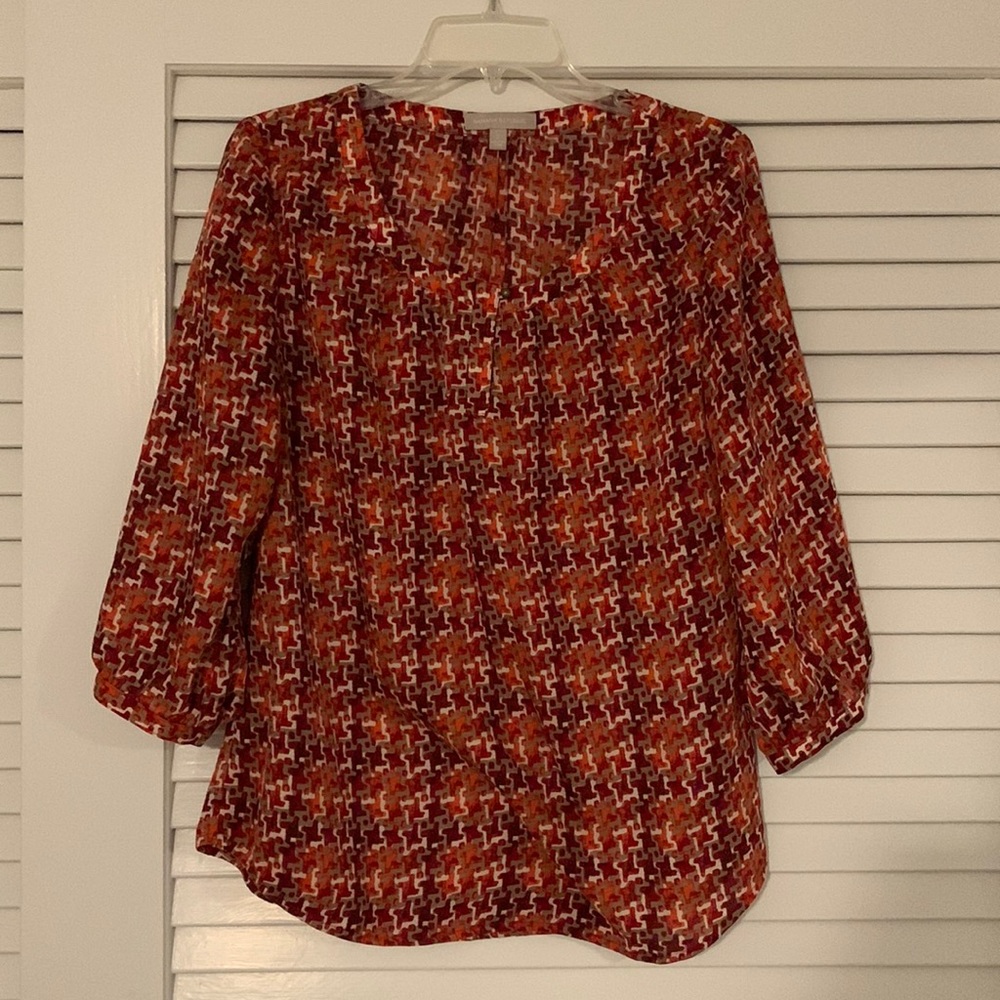 Banana Republic patterned blouse